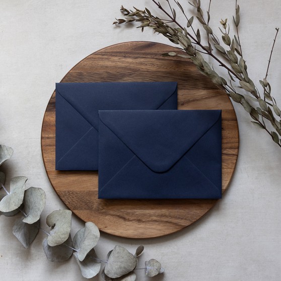 Blank Navy Blue Envelopes