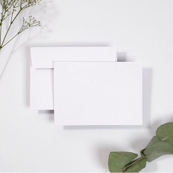 Blank Premium White Peel & Seal Envelopes