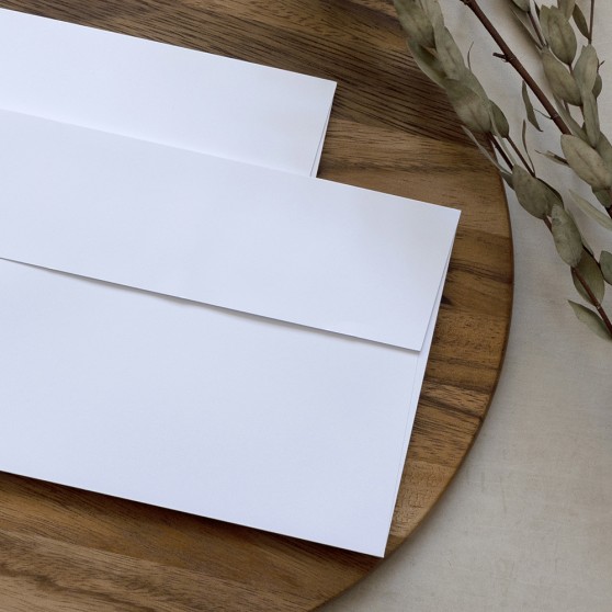 Blank Premium White Peel & Seal Envelopes