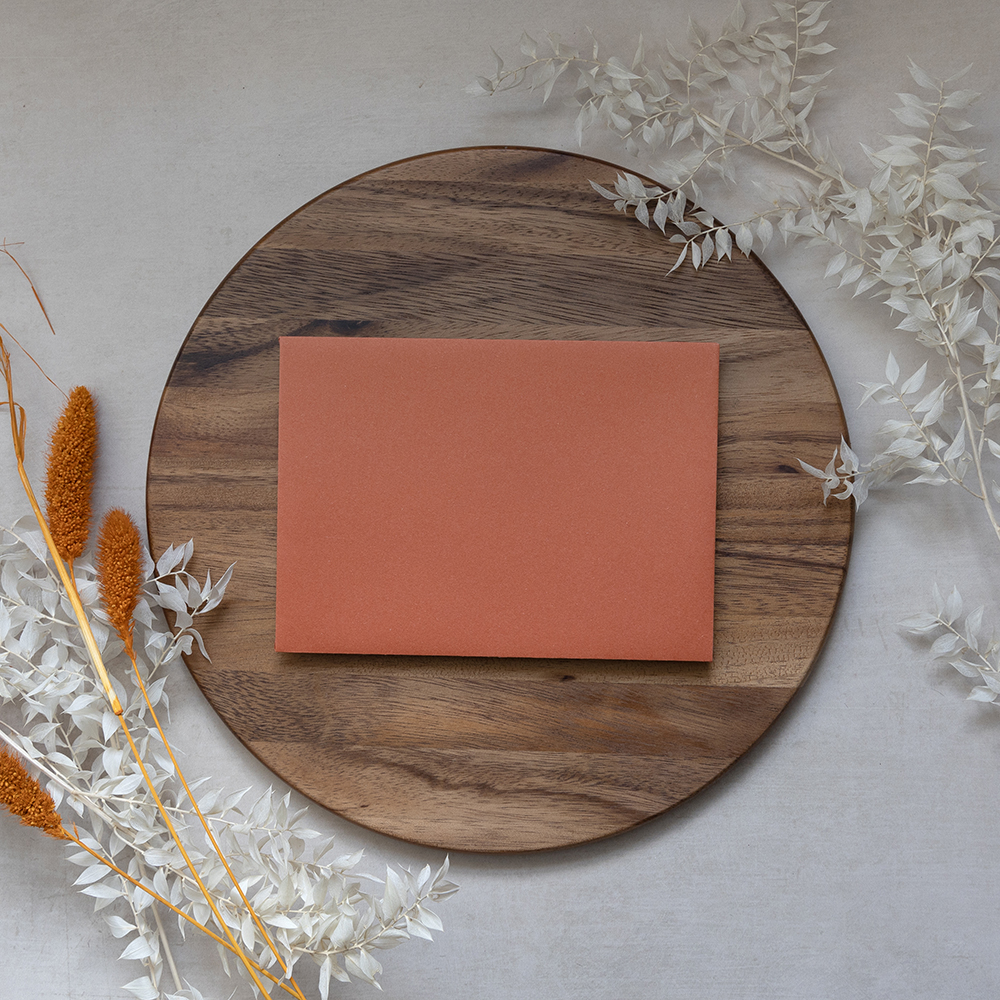 Blank Rust Orange Envelopes