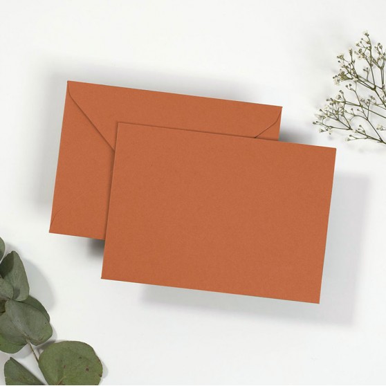 Blank Orange Envelopes