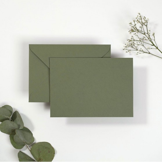 Blank Sage Green Envelopes