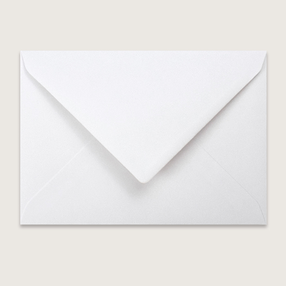 Standard White V-Flap Addressed Envelopes - Various Sizes