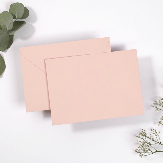 Blank Warm Pink Envelopes