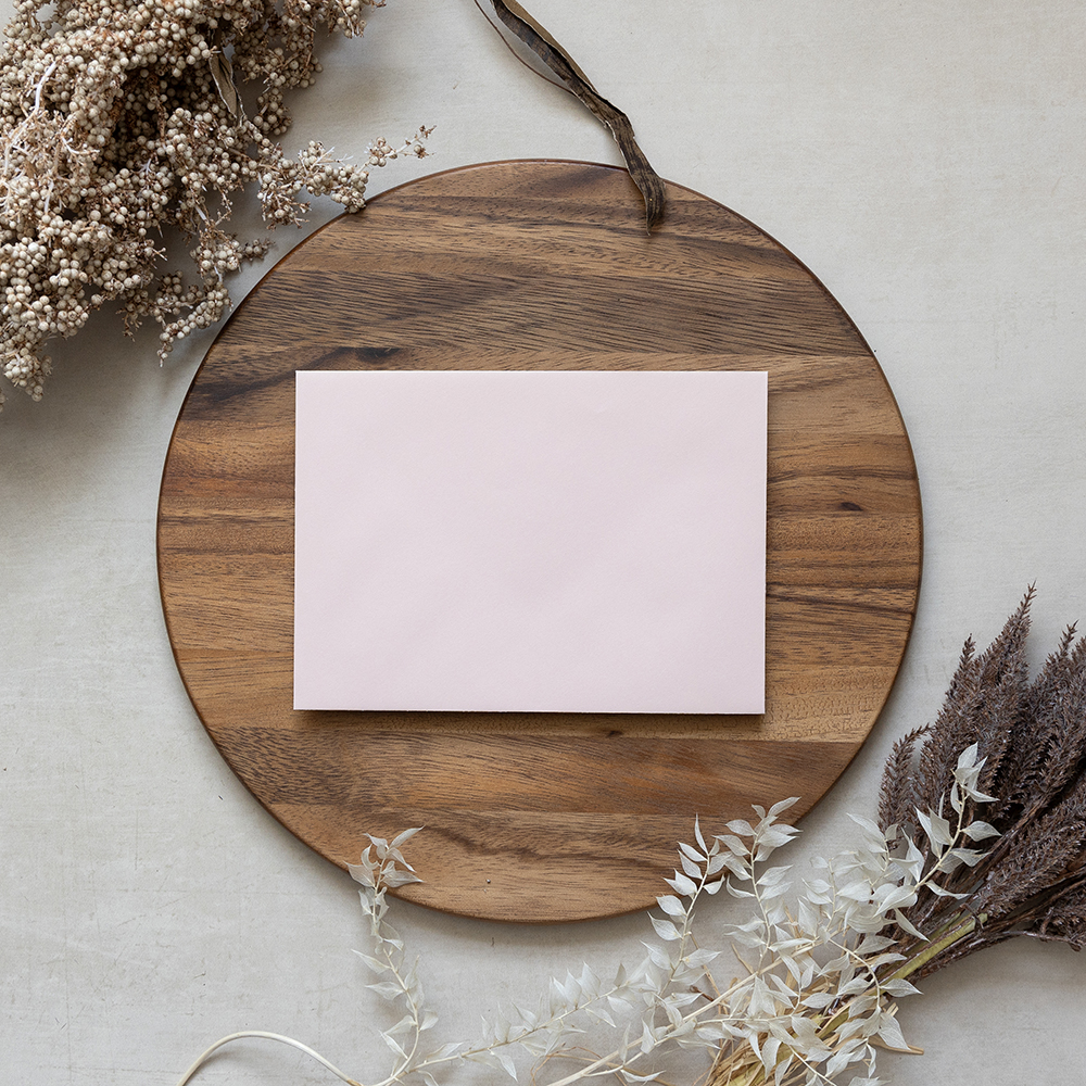 Blank Warm Pink Envelopes