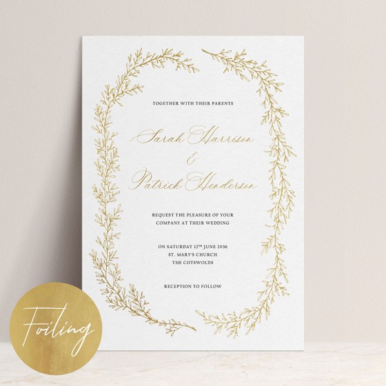 FOIL Wedding Invitations
