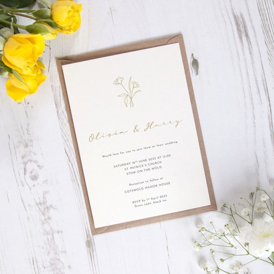 'Harmony' Standard Foil Invite