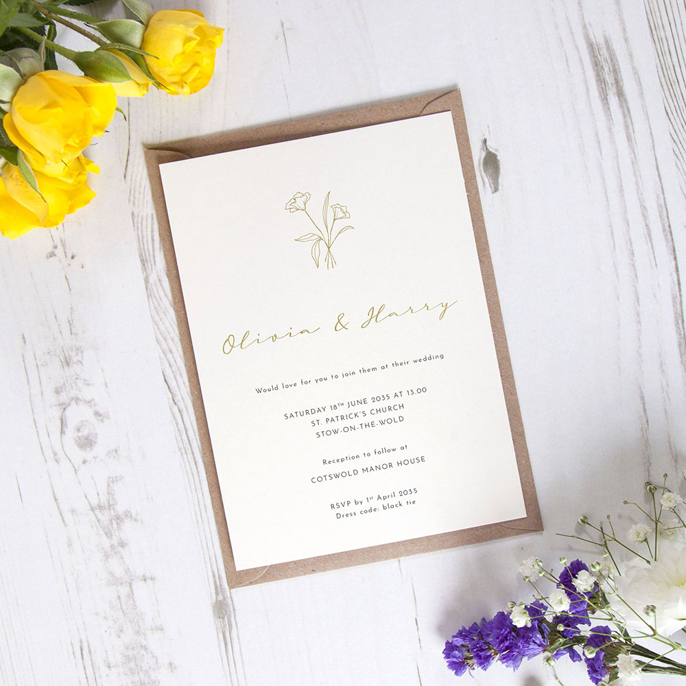 'Harmony' Standard Foil Invite