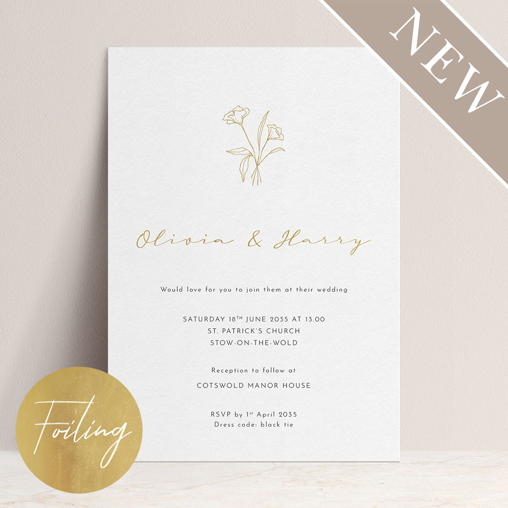 'Harmony' Standard Foil Invite
