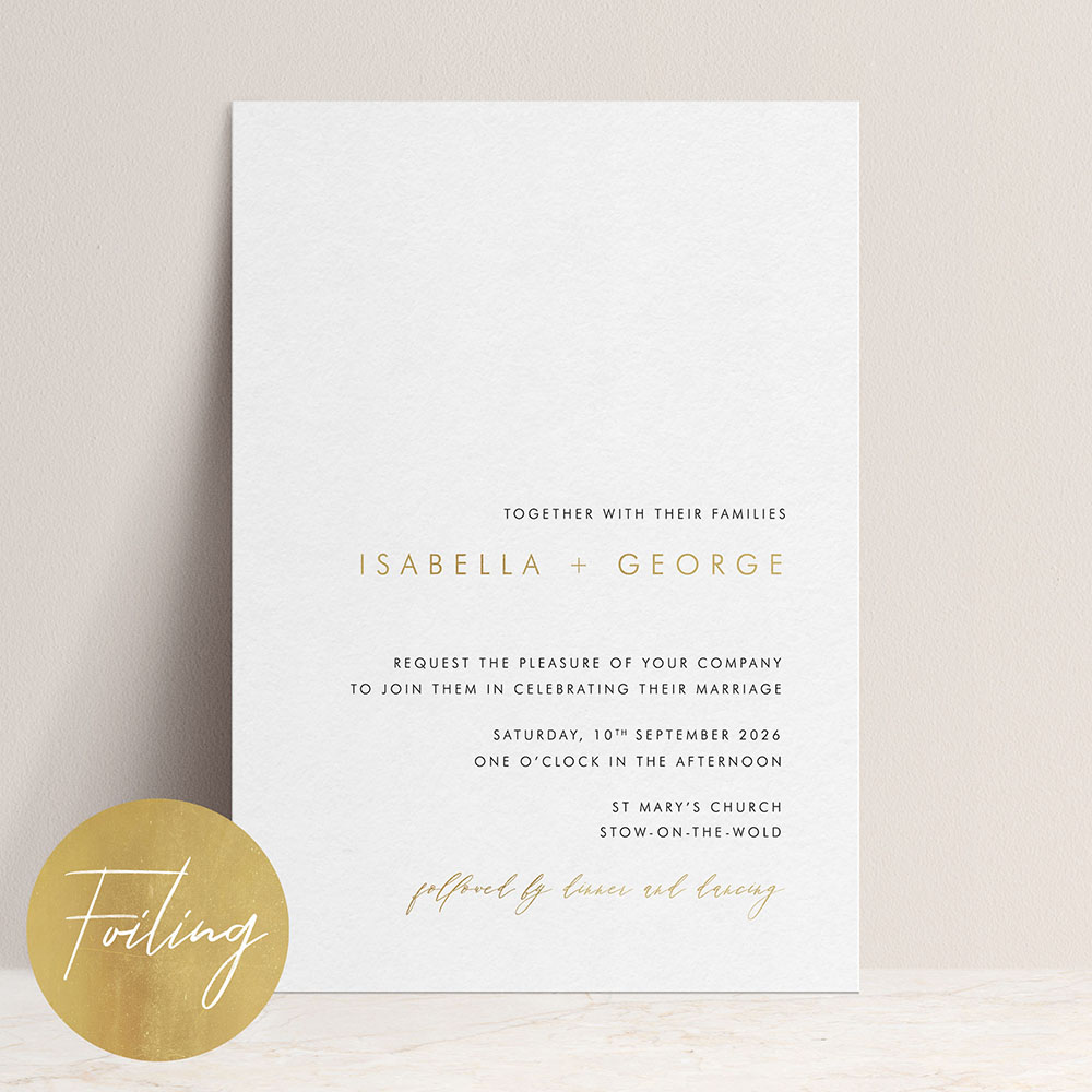 'Marco Polo' Standard Foil Invite