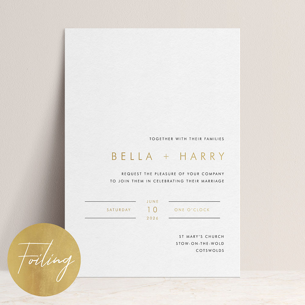 'Modern Classic MC01' Standard Foil Invite