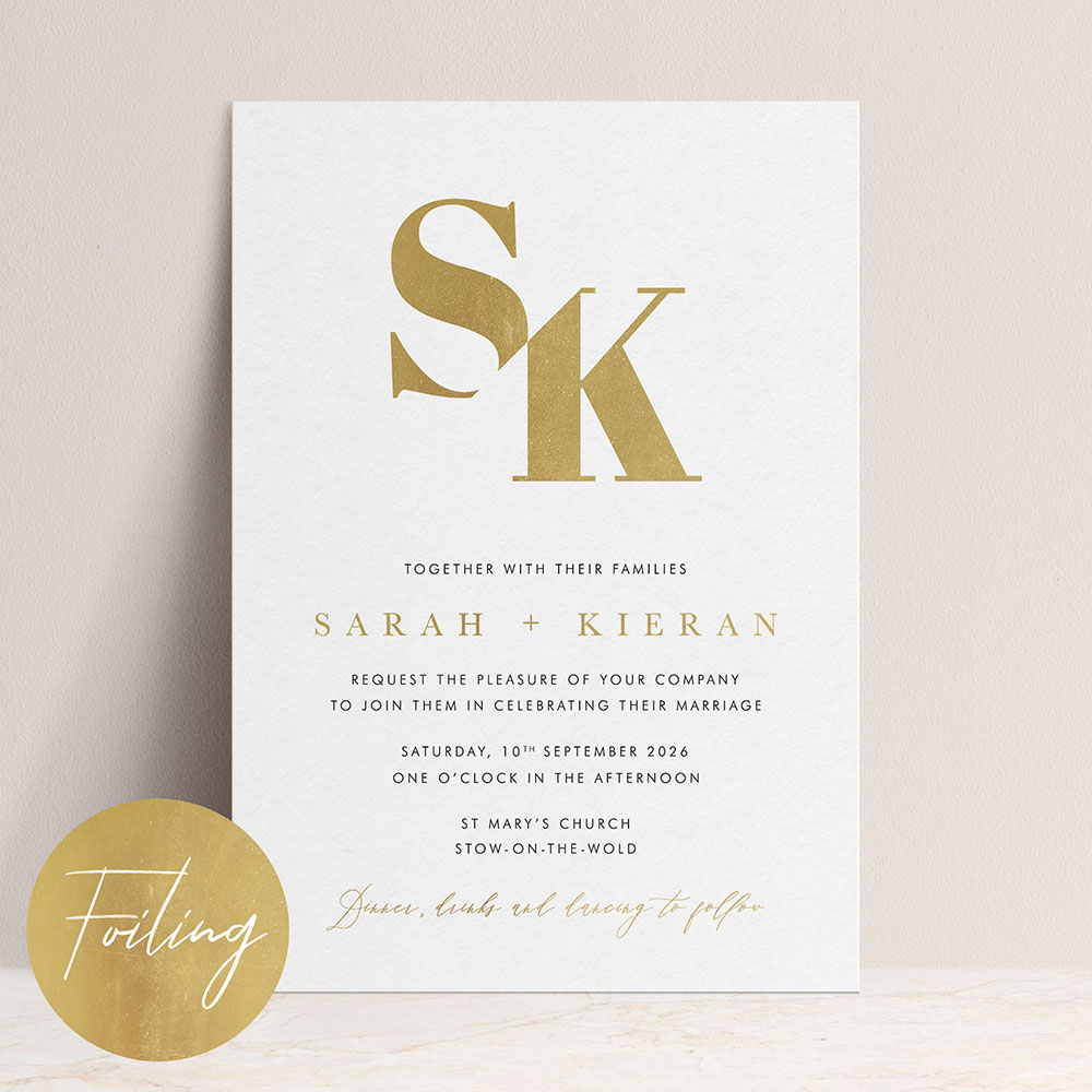 'Modern Classic MC03' Standard Foil Invite
