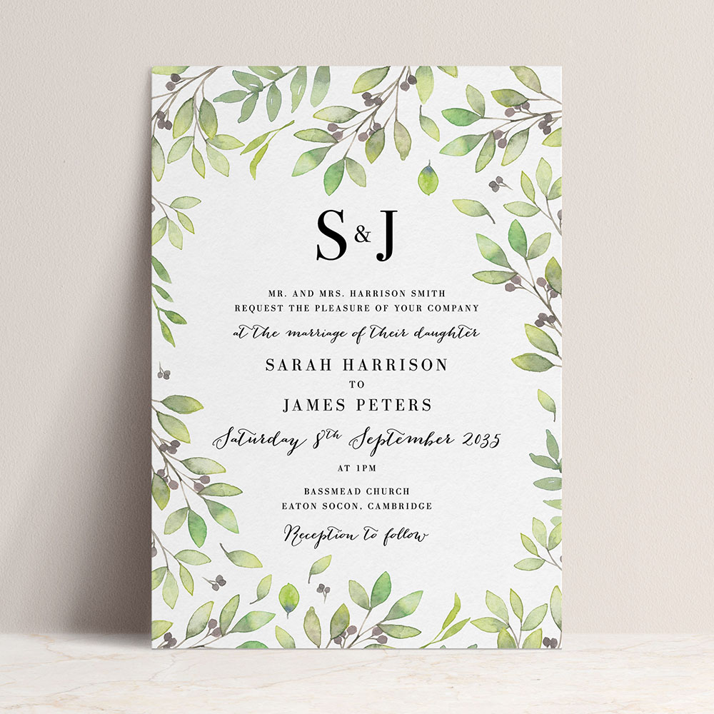 'Arabella' Standard Wedding Invitation