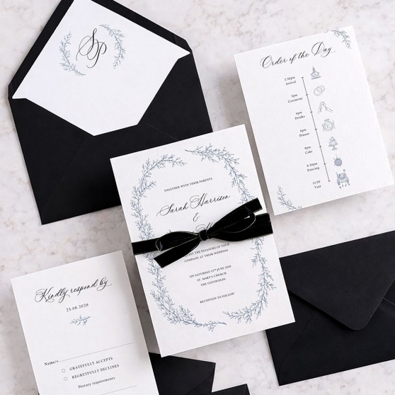 'Cotswold Blue' Standard Invite