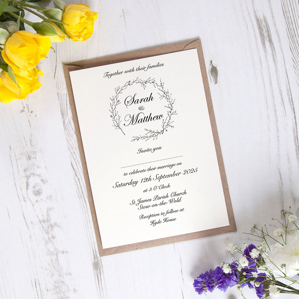 'Elizabeth' Standard Wedding Invitation