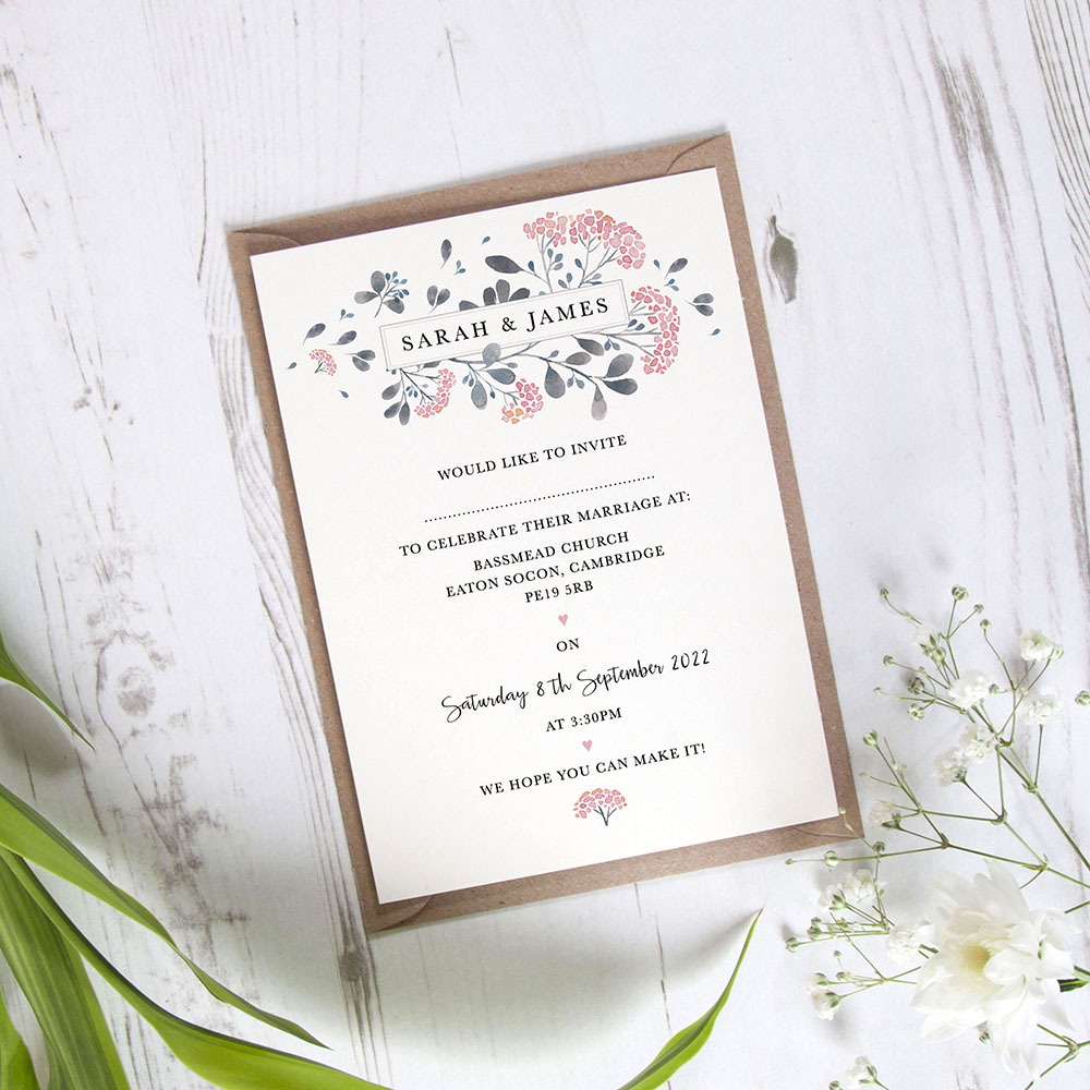 'Felicity' Standard Wedding Invitation Sample