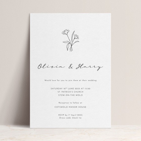 'Harmony' Standard Wedding Invitation