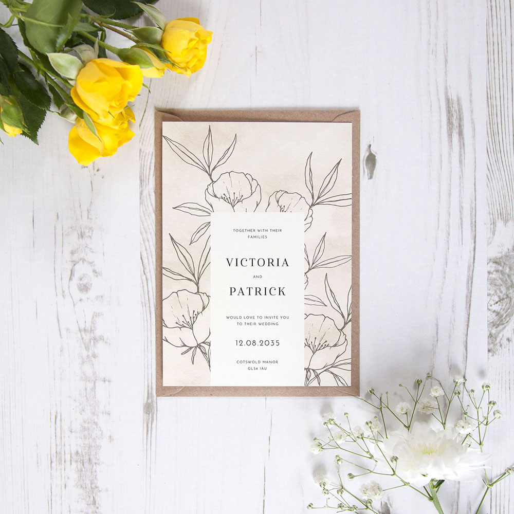 'Soft Muse' Standard Wedding Invitation