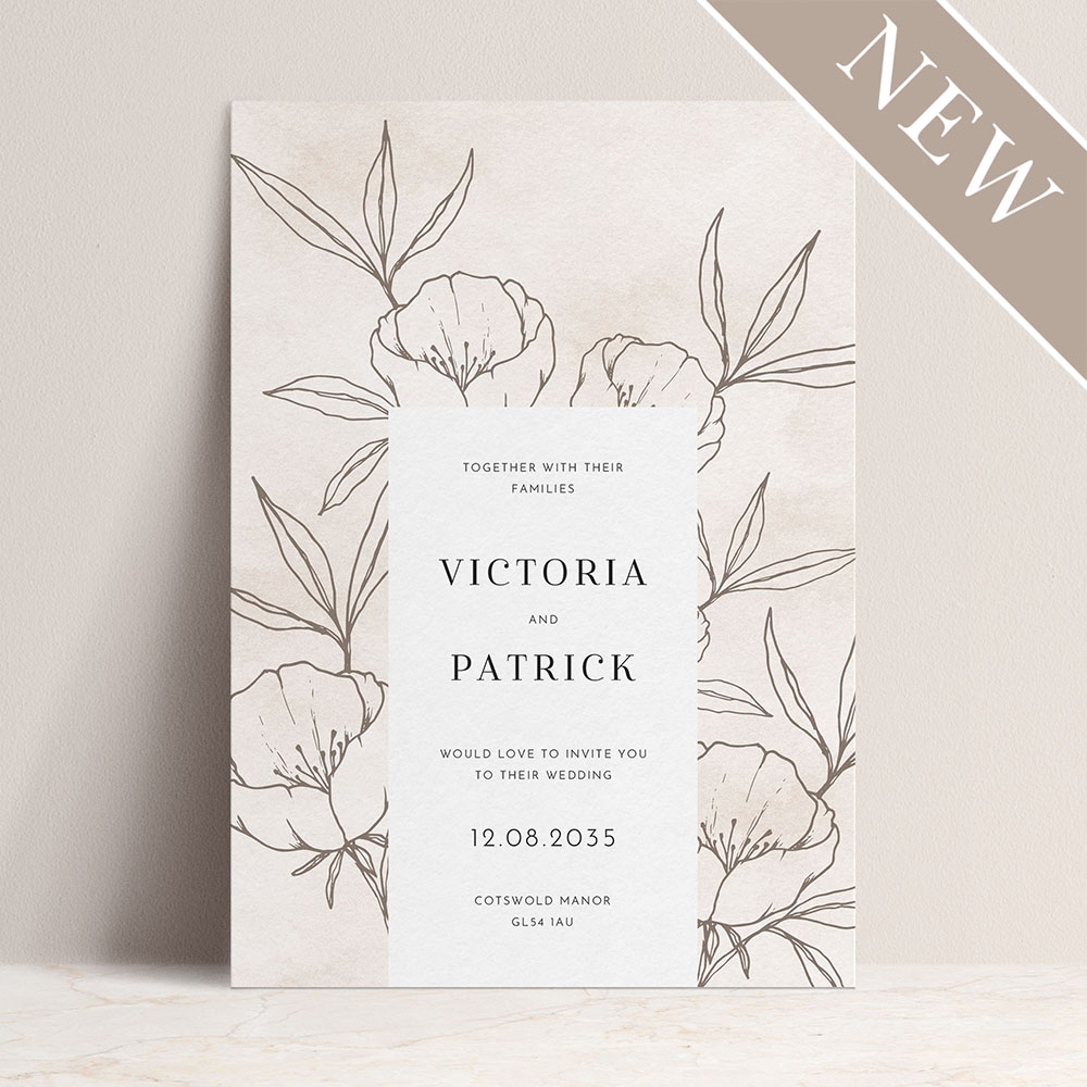 'Soft Muse' Standard Wedding Invitation