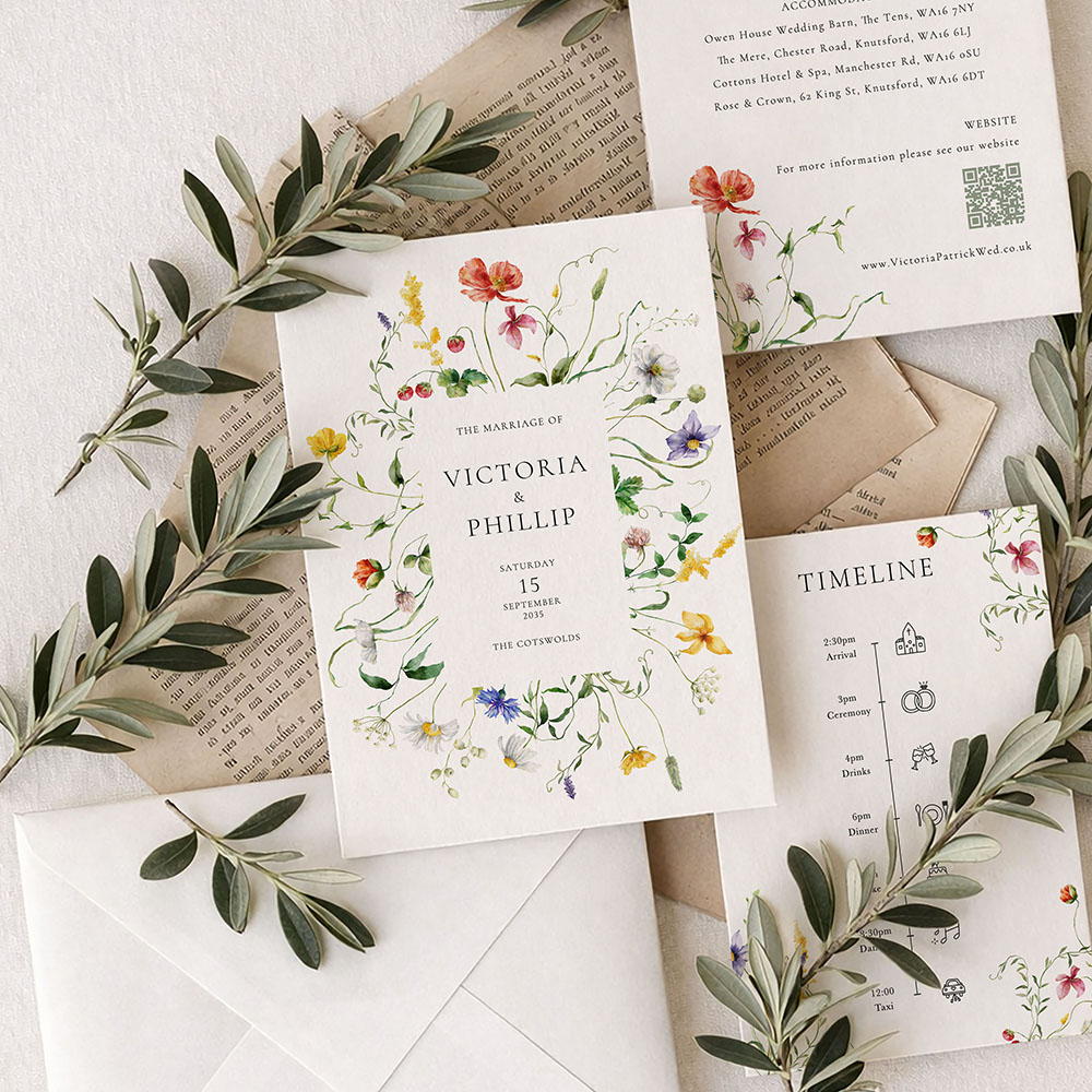 'Sweet Serenade' Standard Wedding Invitation