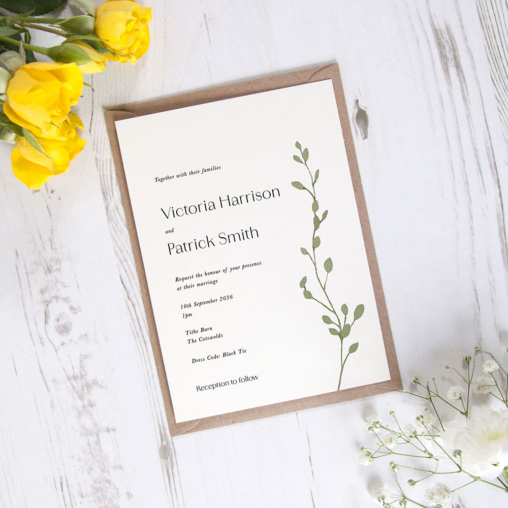 'Willow & Vine' Standard Invite