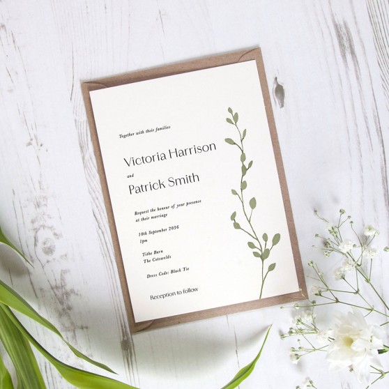 'Willow & Vine' Standard Invite