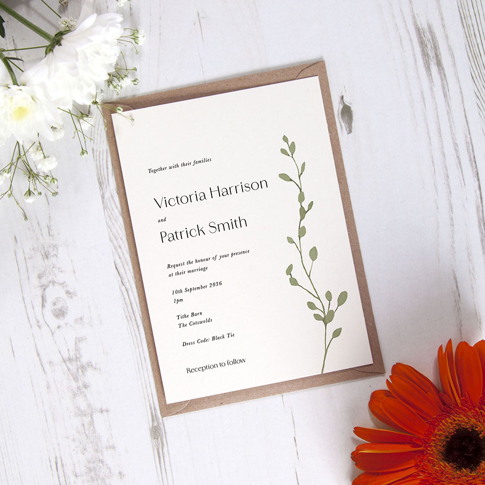 'Willow & Vine' Standard Invite