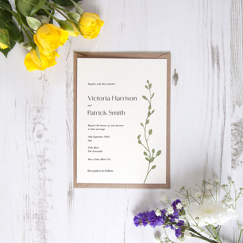 'Willow & Vine' Standard Invite
