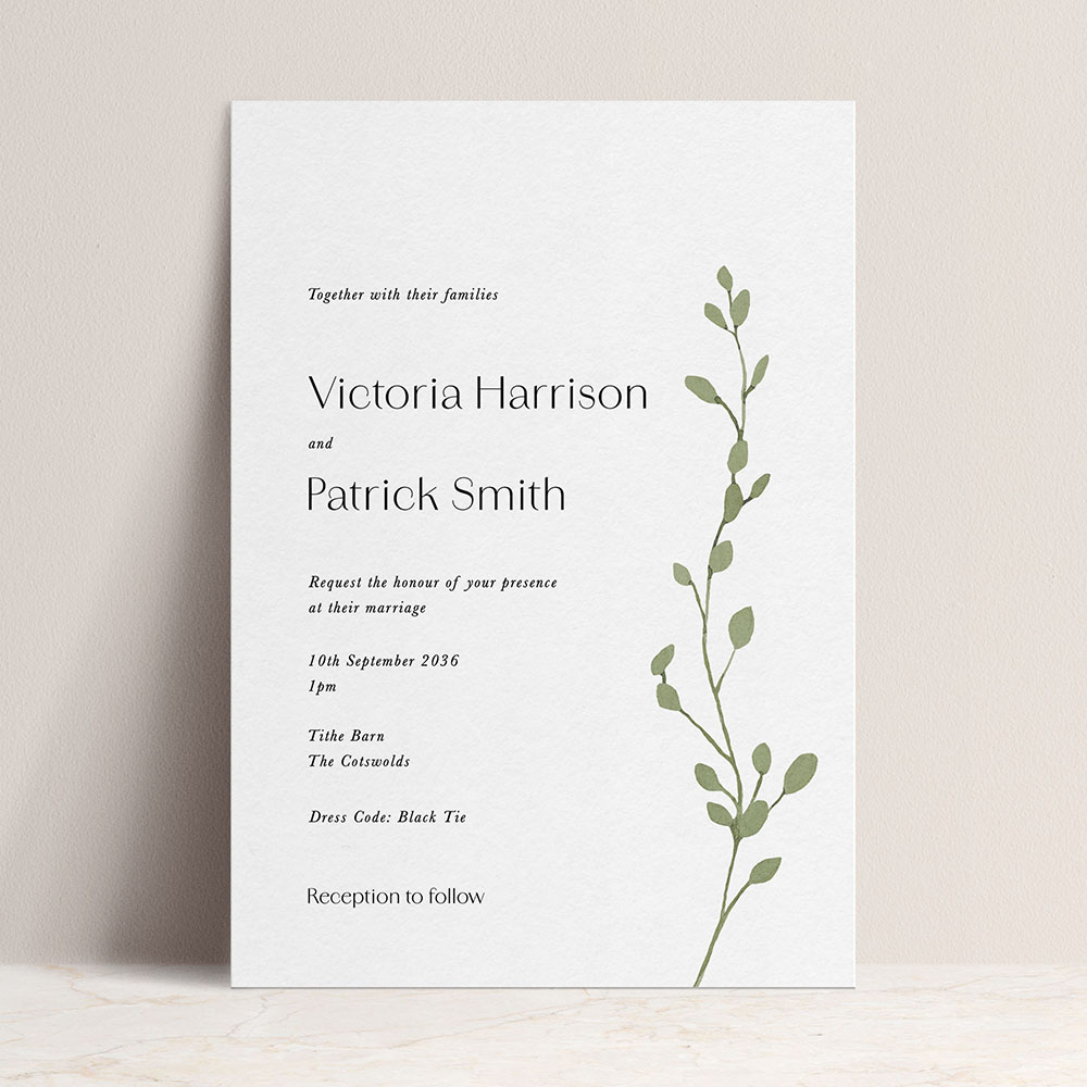 'Willow & Vine' Standard Invite