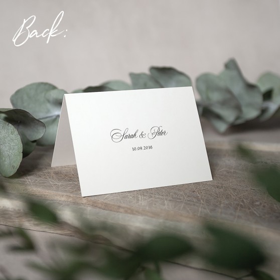 'Broadway' Menu Place Card