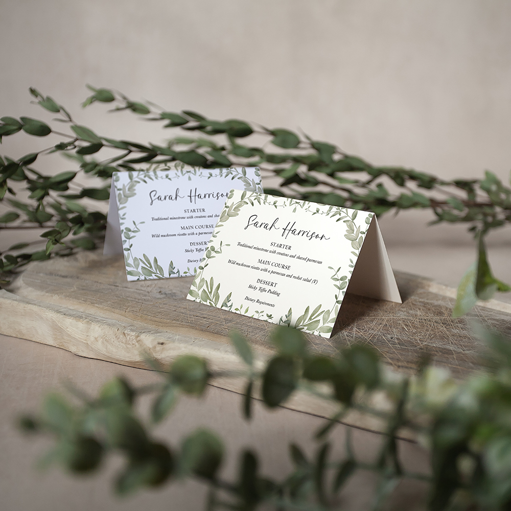 'Willow Grove' Menu Place Card