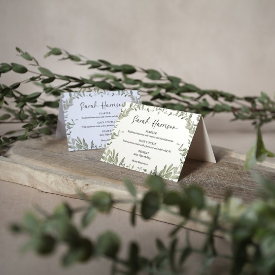 'Willow Grove' Menu Place Card
