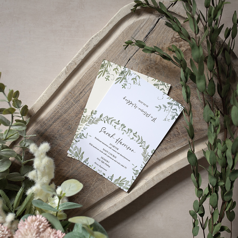 'Willow Grove' Menu Place Card