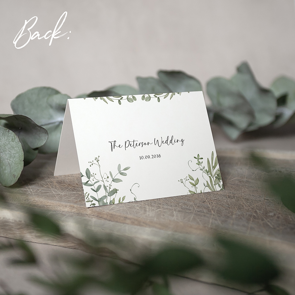 'Willow Grove' Menu Place Card