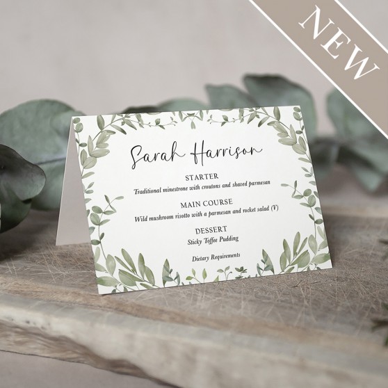 'Willow Grove' Menu Place Card