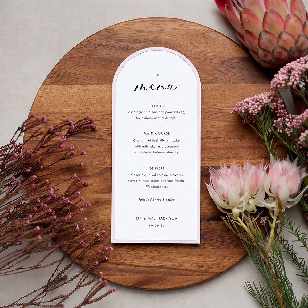 'Calligraphy 1' Mounted Menu
