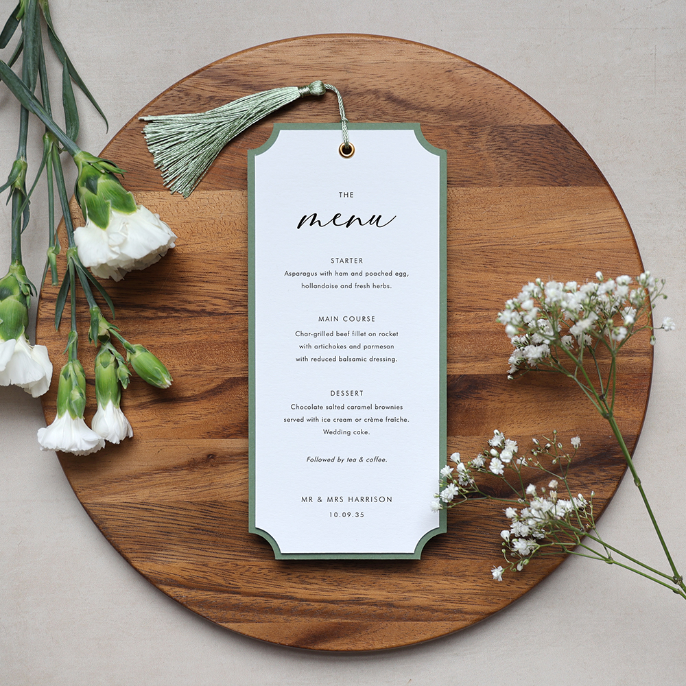 'Calligraphy 1' Mounted Menu