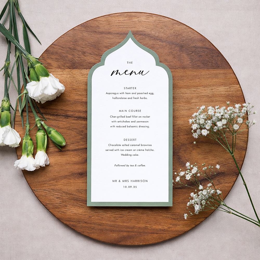 'Calligraphy 1' Mounted Menu