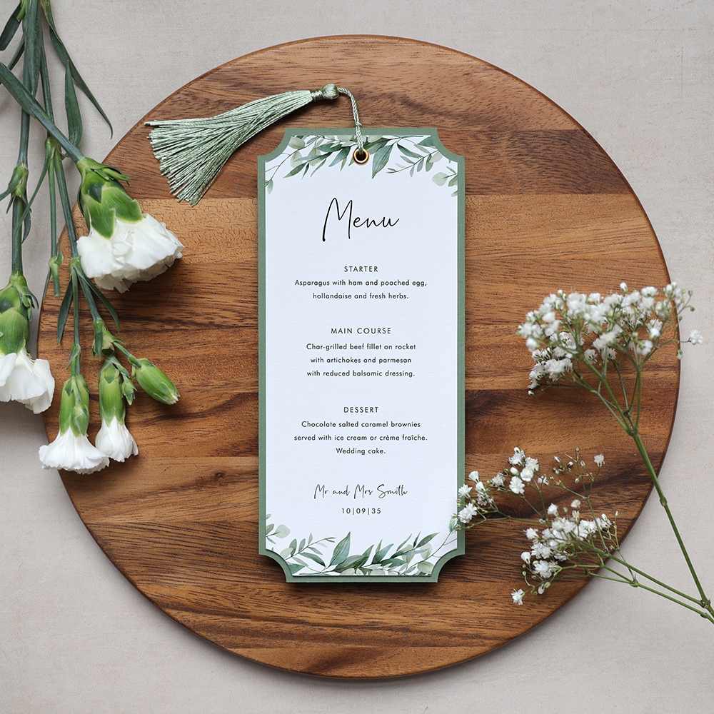 'Enchanting Eucalyptus' Mounted Menu
