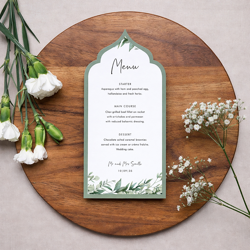 'Enchanting Eucalyptus' Mounted Menu