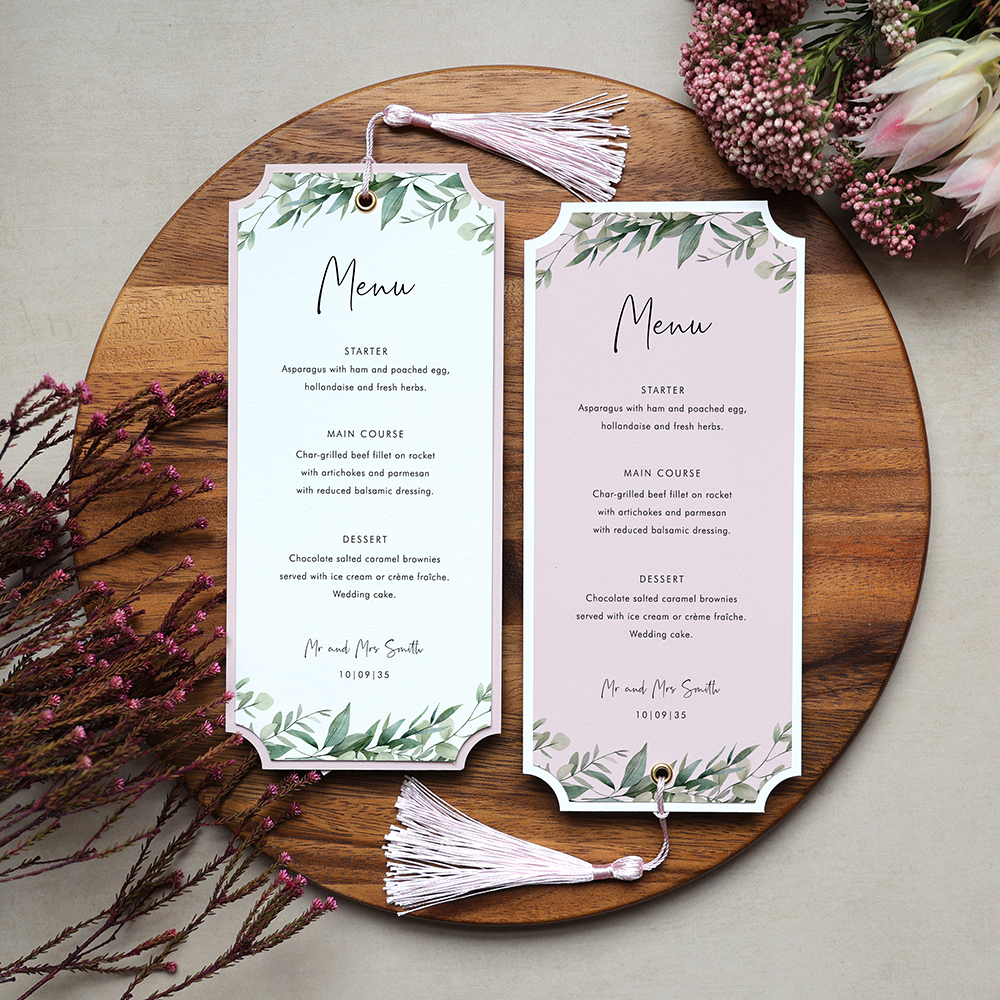'Enchanting Eucalyptus' Mounted Menu