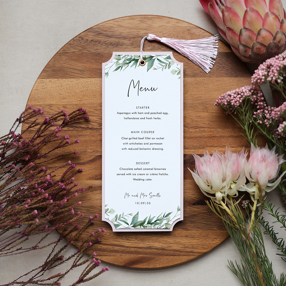 'Enchanting Eucalyptus' Mounted Menu