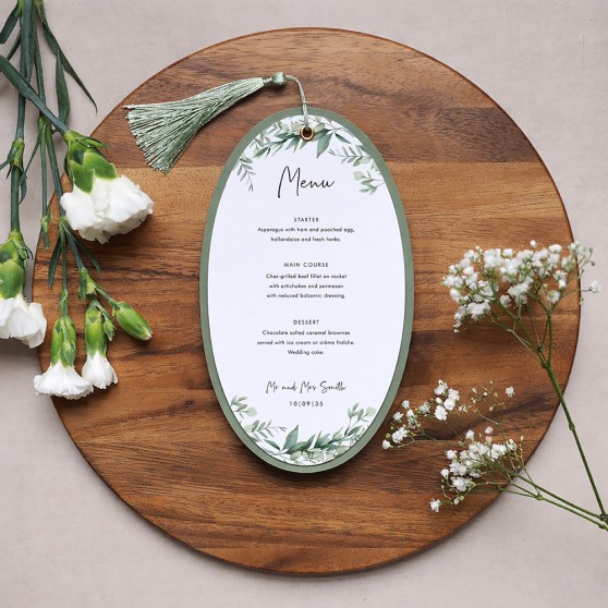'Enchanting Eucalyptus' Mounted Menu