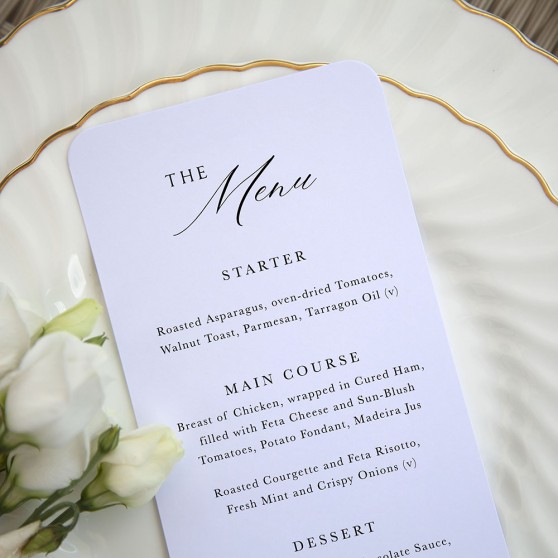 'Sunflower' Slim Menu
