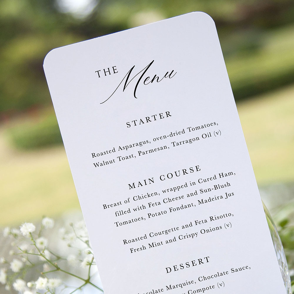 'Sunflower' Slim Menu