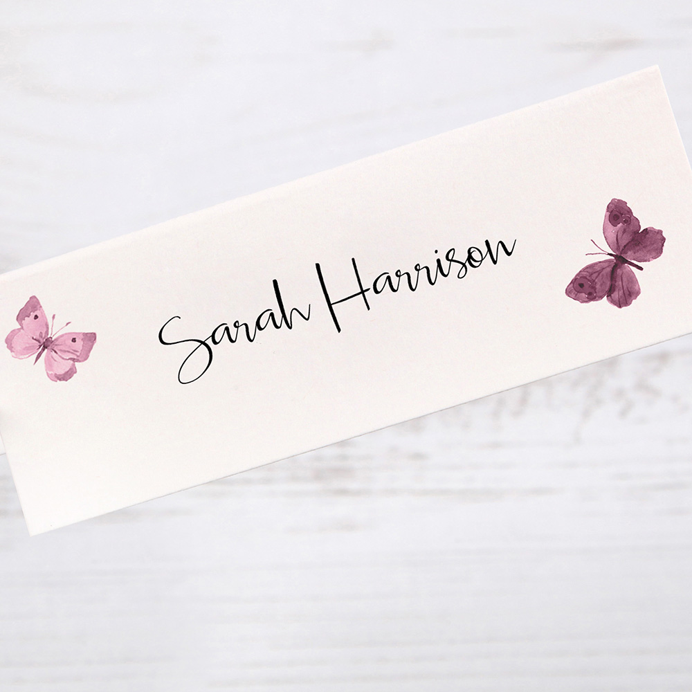 'Butterfly' Place Card Sample