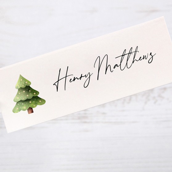 'Christmas Tree' Place Card Sample