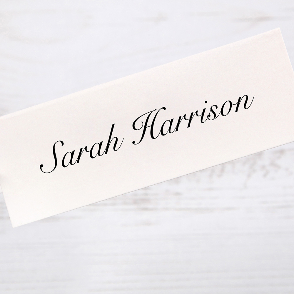 'Royal Classic 18' Place Card Sample