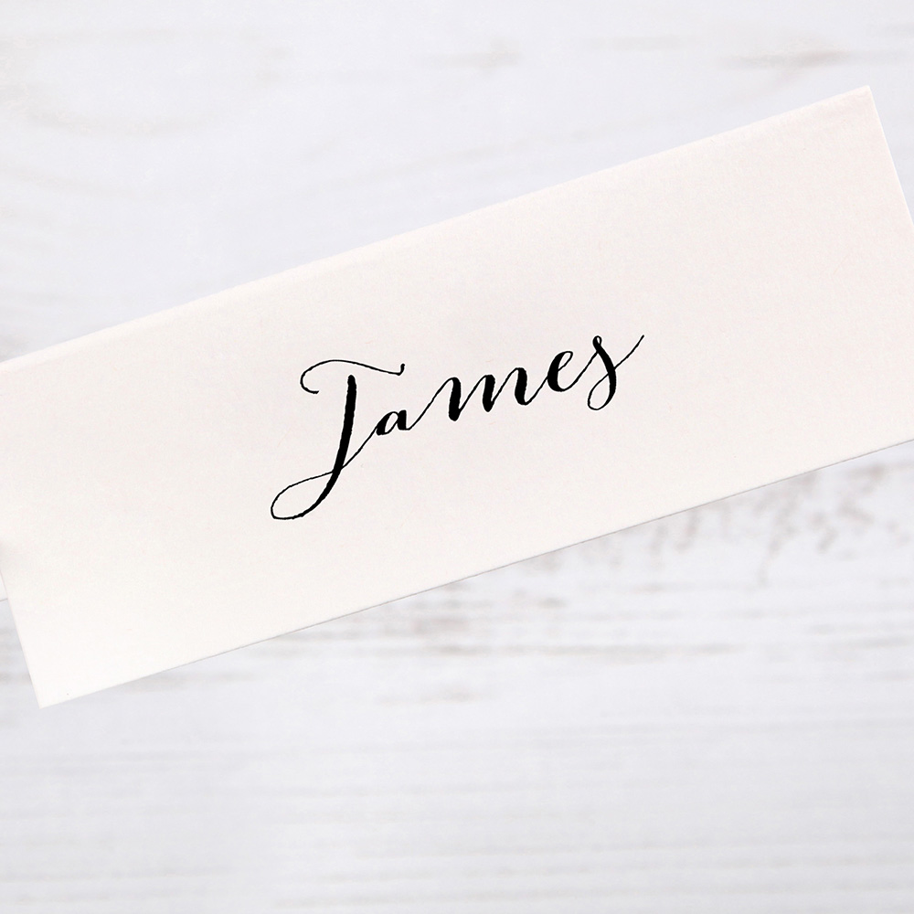 'Classic 5' Place Card Sample