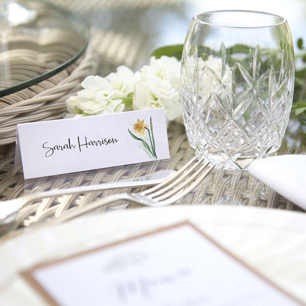 'Daffodil' Place Card Sample